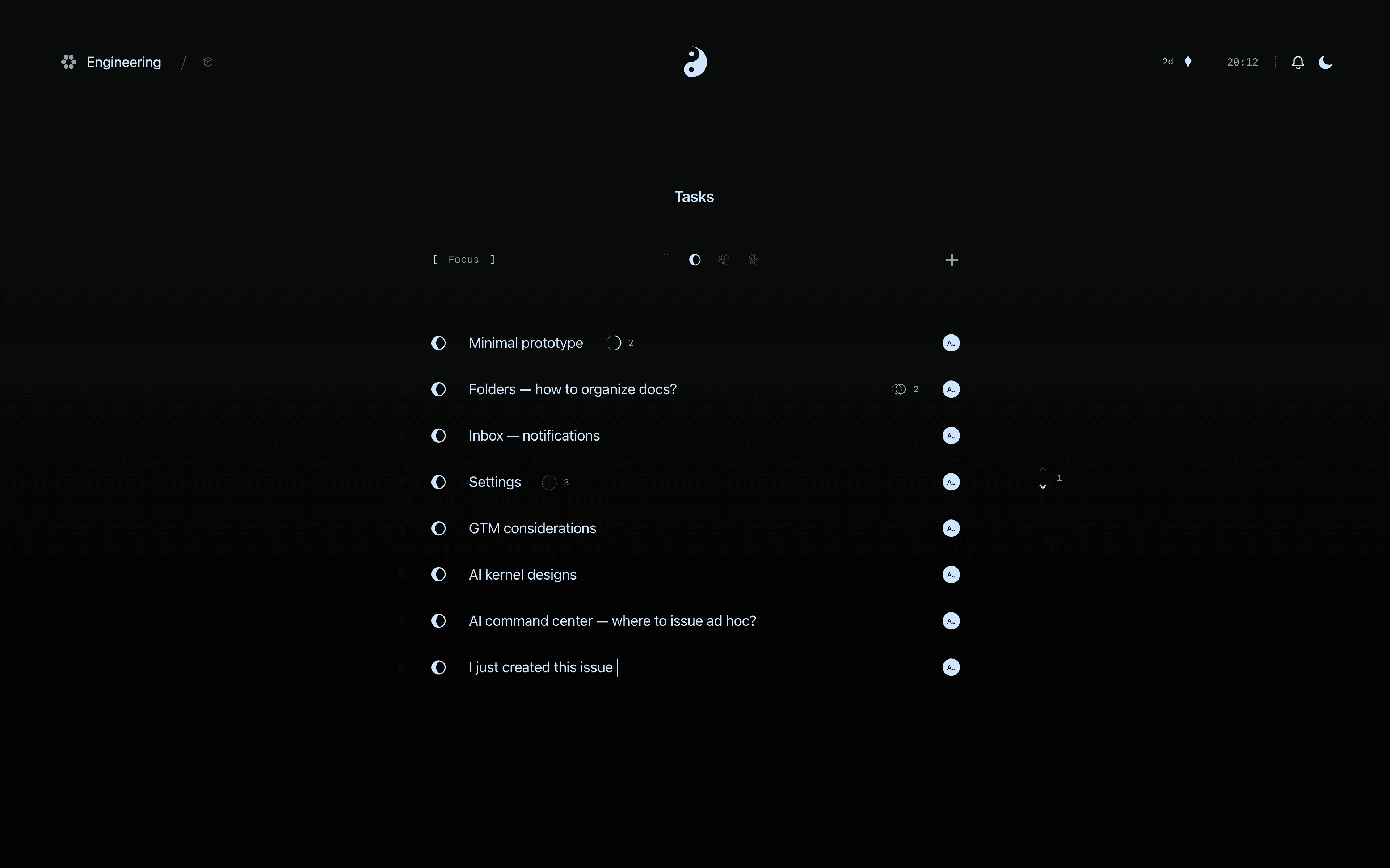 Tasks List